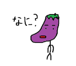 Eggplant-man sticker #1566582
