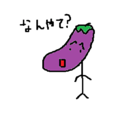 Eggplant-man sticker #1566583