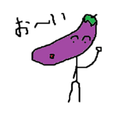 Eggplant-man sticker #1566587