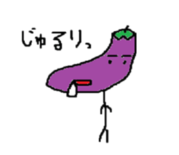 Eggplant-man sticker #1566592