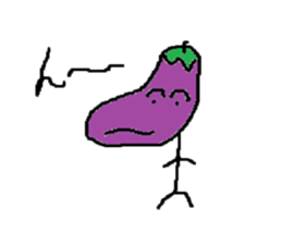 Eggplant-man sticker #1566595