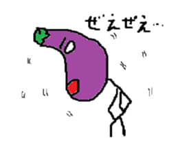 Eggplant-man sticker #1566600