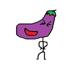 Eggplant-man sticker #1566605