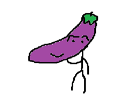 Eggplant-man sticker #1566606