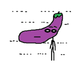 Eggplant-man sticker #1566607