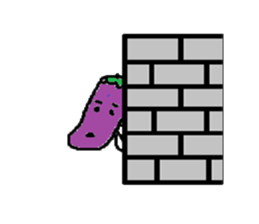 Eggplant-man sticker #1566608