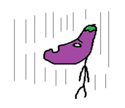 Eggplant-man sticker #1566609