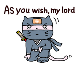 Cat of the ninja(English version) sticker #1566936