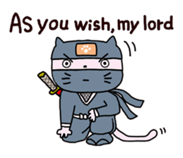 Cat of the ninja(English version) sticker #1566936