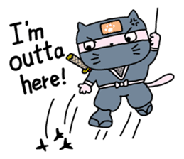 Cat of the ninja(English version) sticker #1566959
