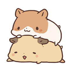 Mochi Hamuchan By Moka Sticker Mochi Hamuchan By Moka Sticker