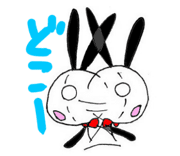 Stuffed rabbits and U-chan sticker #1567864