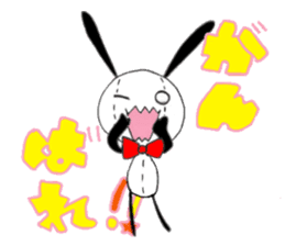 Stuffed rabbits and U-chan sticker #1567872