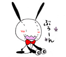 Stuffed rabbits and U-chan sticker #1567878