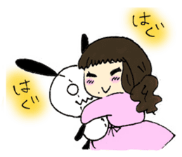 Stuffed rabbits and U-chan sticker #1567887