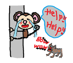 Saruru Monkey part2 sticker #1568169