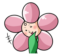 The cosmetics flower sticker #1568318