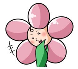 The cosmetics flower sticker #1568318