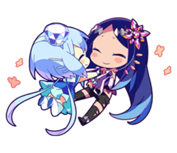 Cutie Chibi Aoki Lapis & Merli sticker #1569065
