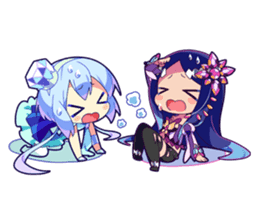 Cutie Chibi Aoki Lapis & Merli sticker #1569068