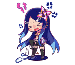 Cutie Chibi Aoki Lapis & Merli sticker #1569090