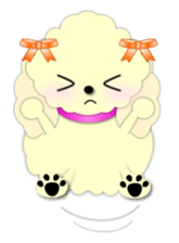 toy poodle "LUNLUN"1 sticker #1569301