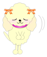toy poodle "LUNLUN"1 sticker #1569310