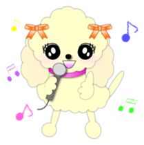 toy poodle "LUNLUN"1 sticker #1569327