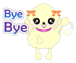 toy poodle "LUNLUN"1 sticker #1569333