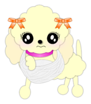 toy poodle "LUNLUN"1 sticker #1569334