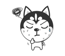 Naughty Huskies sticker #1569474