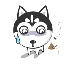 Naughty Huskies sticker #1569479