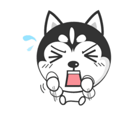 Naughty Huskies sticker #1569480