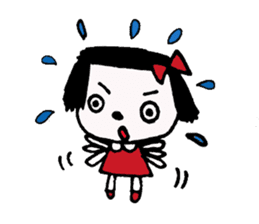 rinko and merry friends sticker #1570269