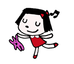 rinko and merry friends sticker #1570271