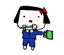 rinko and merry friends sticker #1570273