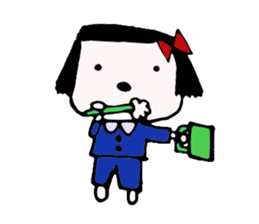 rinko and merry friends sticker #1570273