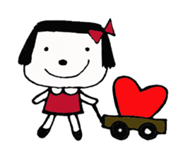 rinko and merry friends sticker #1570275