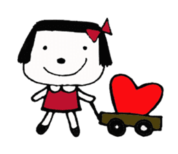 rinko and merry friends sticker #1570275