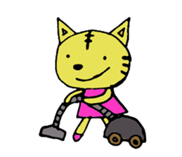 rinko and merry friends sticker #1570279