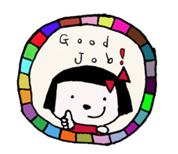 rinko and merry friends sticker #1570283