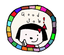 rinko and merry friends sticker #1570283