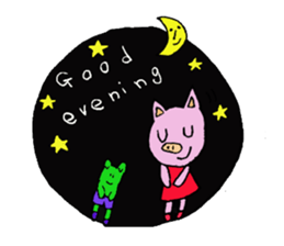 rinko and merry friends sticker #1570293