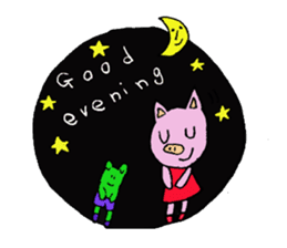 rinko and merry friends sticker #1570293