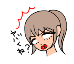 uptalking gals sticker #1570521