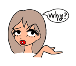 uptalking gals sticker #1570529