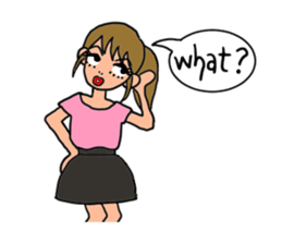 uptalking gals sticker #1570530