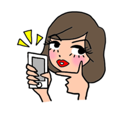 uptalking gals sticker #1570534