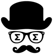 moustache and glasses gentleman sticker #1571179