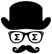 moustache and glasses gentleman sticker #1571179